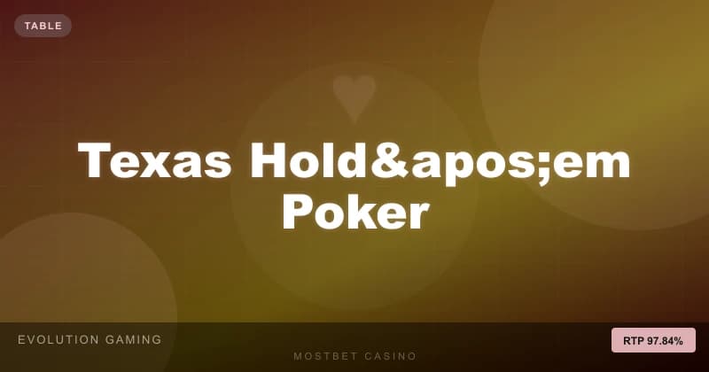 Texas Hold'em Poker